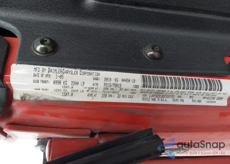 2005 Jeep Wrangler Se z USA, uszkodzony, nr VIN 1J4FA29185P337751